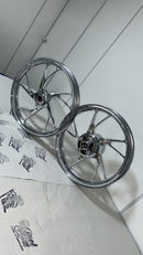 RODA 160 LIGA LEVE CROMADA TITAN 160 (PÉ DE GALINHA)