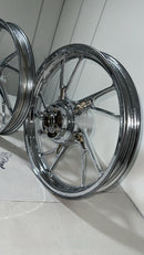 RODA 160 LIGA LEVE CROMADA TITAN 160 (PÉ DE GALINHA)