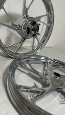 RODA 160 LIGA LEVE CROMADA TITAN 160 (PÉ DE GALINHA)