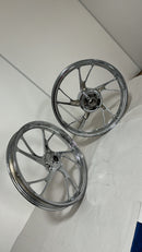 RODA 160 LIGA LEVE CROMADA TITAN 160 (PÉ DE GALINHA)