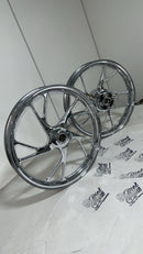 RODA 160 LIGA LEVE CROMADA TITAN 160 (PÉ DE GALINHA)