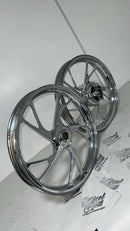 RODA 160 LIGA LEVE CROMADA TITAN 160 (PÉ DE GALINHA)