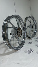 RODA 160 LIGA LEVE CROMADA TITAN 160 (PÉ DE GALINHA)