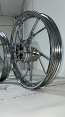 RODA 160 LIGA LEVE CROMADA TITAN 160 (PÉ DE GALINHA)