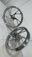 RODA 160 LIGA LEVE CROMADA TITAN 160 (PÉ DE GALINHA)