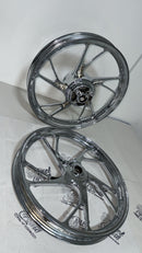 RODA 160 LIGA LEVE CROMADA TITAN 160 (PÉ DE GALINHA)