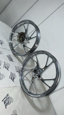 RODA 160 LIGA LEVE CROMADA TITAN 160 (PÉ DE GALINHA)