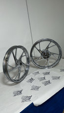 RODA 160 LIGA LEVE CROMADA TITAN 160 (PÉ DE GALINHA)