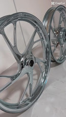 RODA 160 LIGA LEVE CROMADA TITAN 160 (PÉ DE GALINHA)